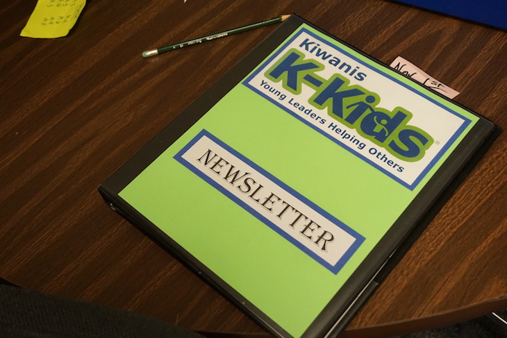 <p>LWS K-Kids Club Faculty Adviser Kimberly Ritko ensures that each K-Kids Club student officer and committee chair has a binder to stay organized and informed about parliamentary procedure.</p>
